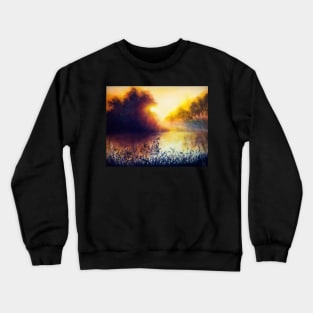 Tranquility of the golden hour Crewneck Sweatshirt